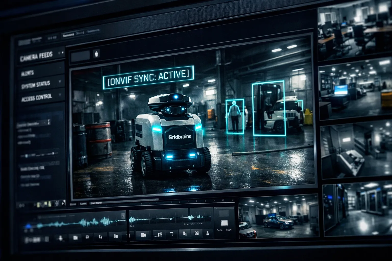 API Bridge schematic showing native integration with VMS, ERP, and WMS platforms