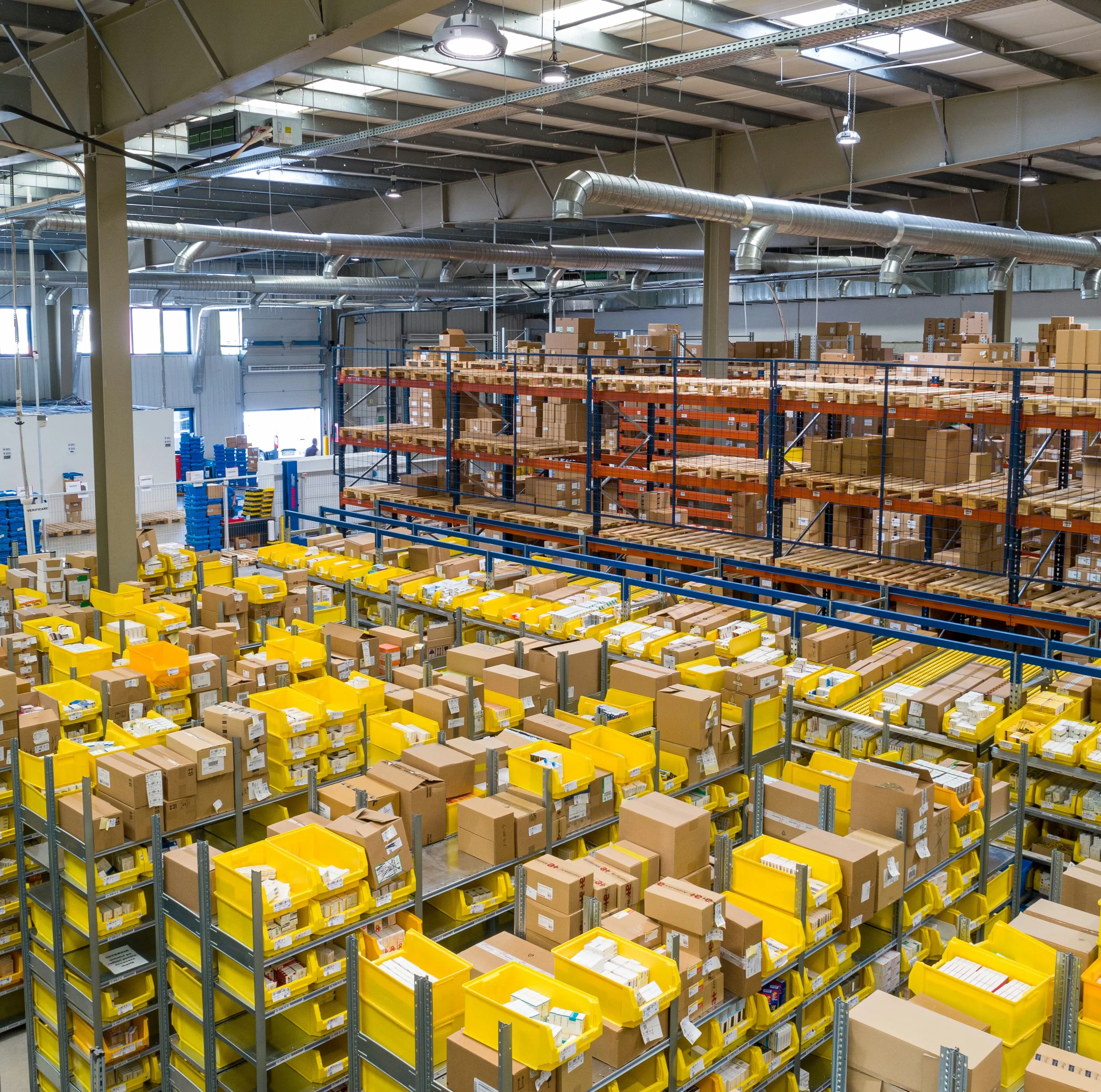 Robotic logistics swarm coordinating warehouse movement