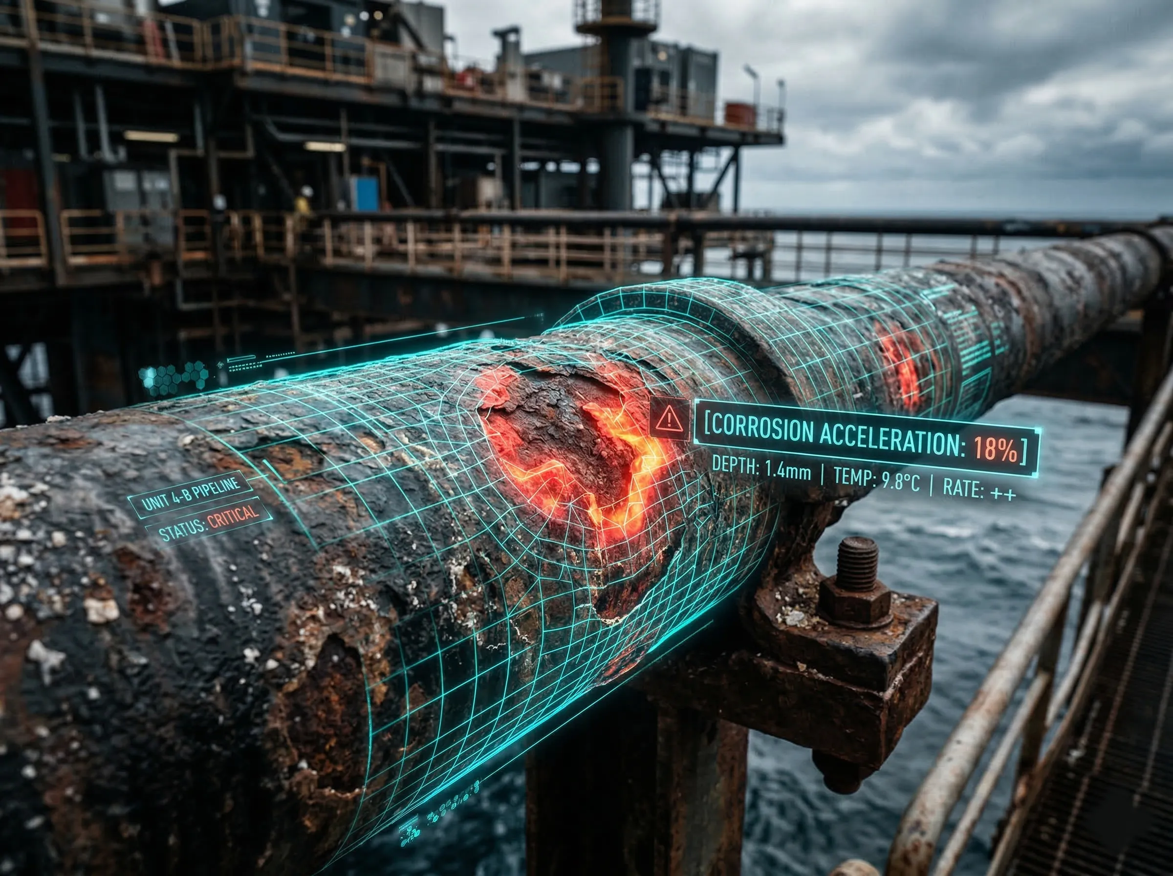 Automated robotic maintenance logging and corrosion tracking on critical pipelines