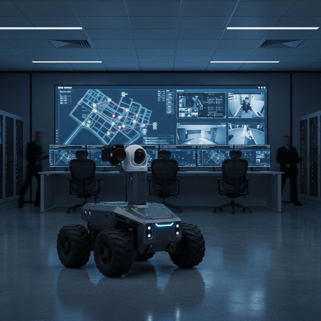 Map interface showing autonomous Sentry patrol routes with real-time waypoint tracking